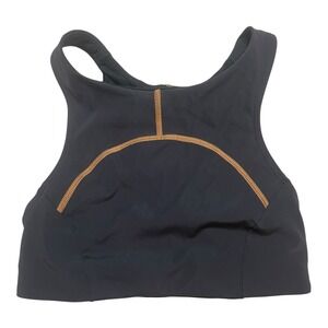 Lululemon Sports‎ Bra High Neck Racerback Athletic Workout Top Black Size?